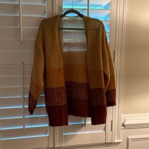 Women’s Lucky brand striped cardigan! Size M